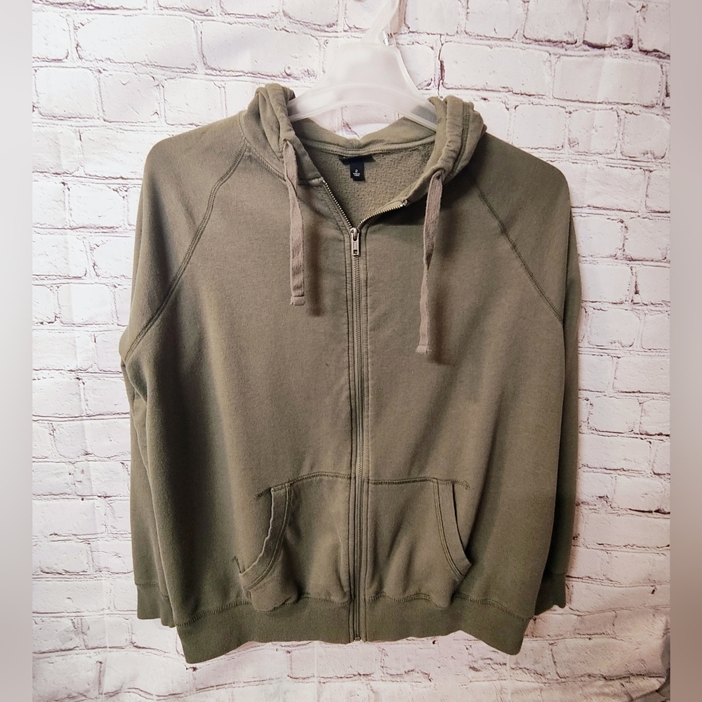 Torrid Sage Green Hoodie Full Zip Modal Blend Loungewear 2X